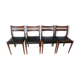 Suite of 4 Italian chairs