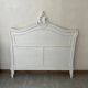 White vintage headboard
