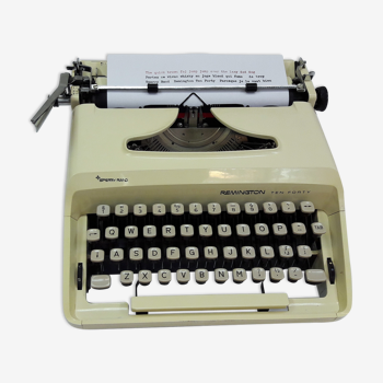 Machine à écrire Remington avec son coffret - années 60/70
