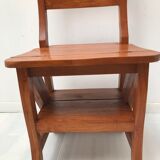 Vintage library stepladder chair