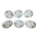 Service of six Limoges porcelain oyster plates