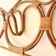 Wall-mounted rattan coat rack by Franco Albini, 1960