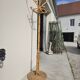 Vintage rattan bamboo parrot coat rack