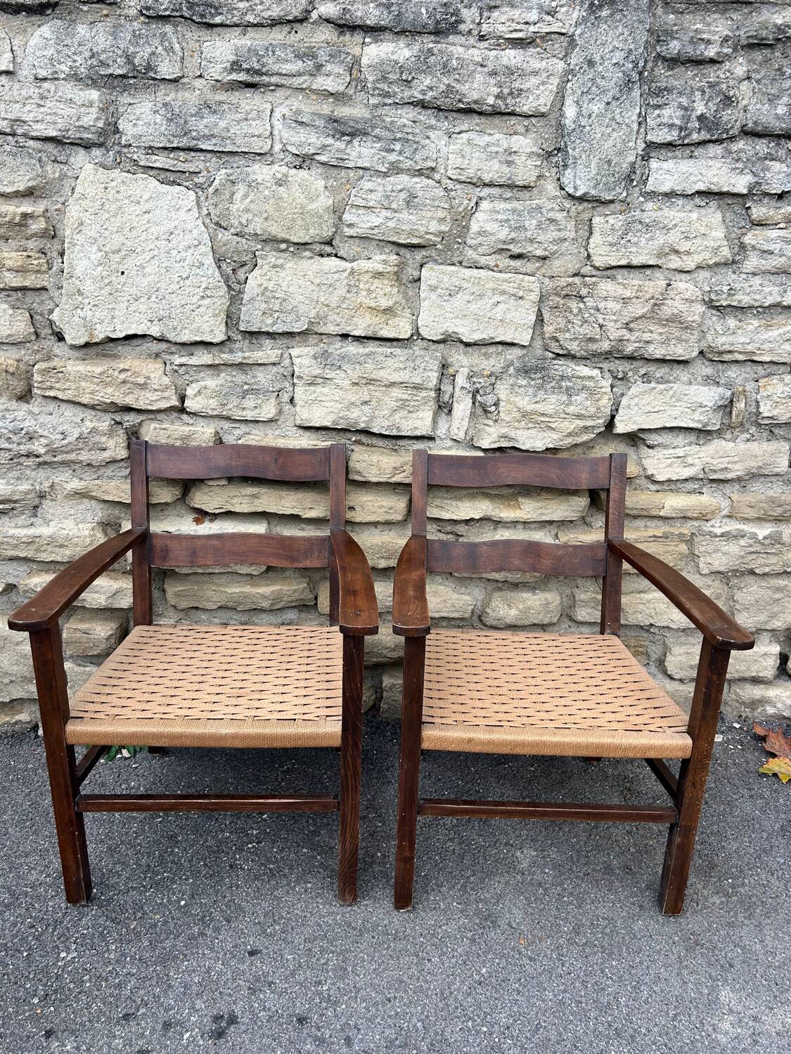 Pair of modernist armchairs