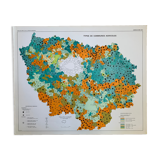 Paris Ile de France map 1967