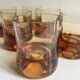Verres à whisky ambré