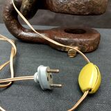 Vintage 1960s navy liner chain lamp red light