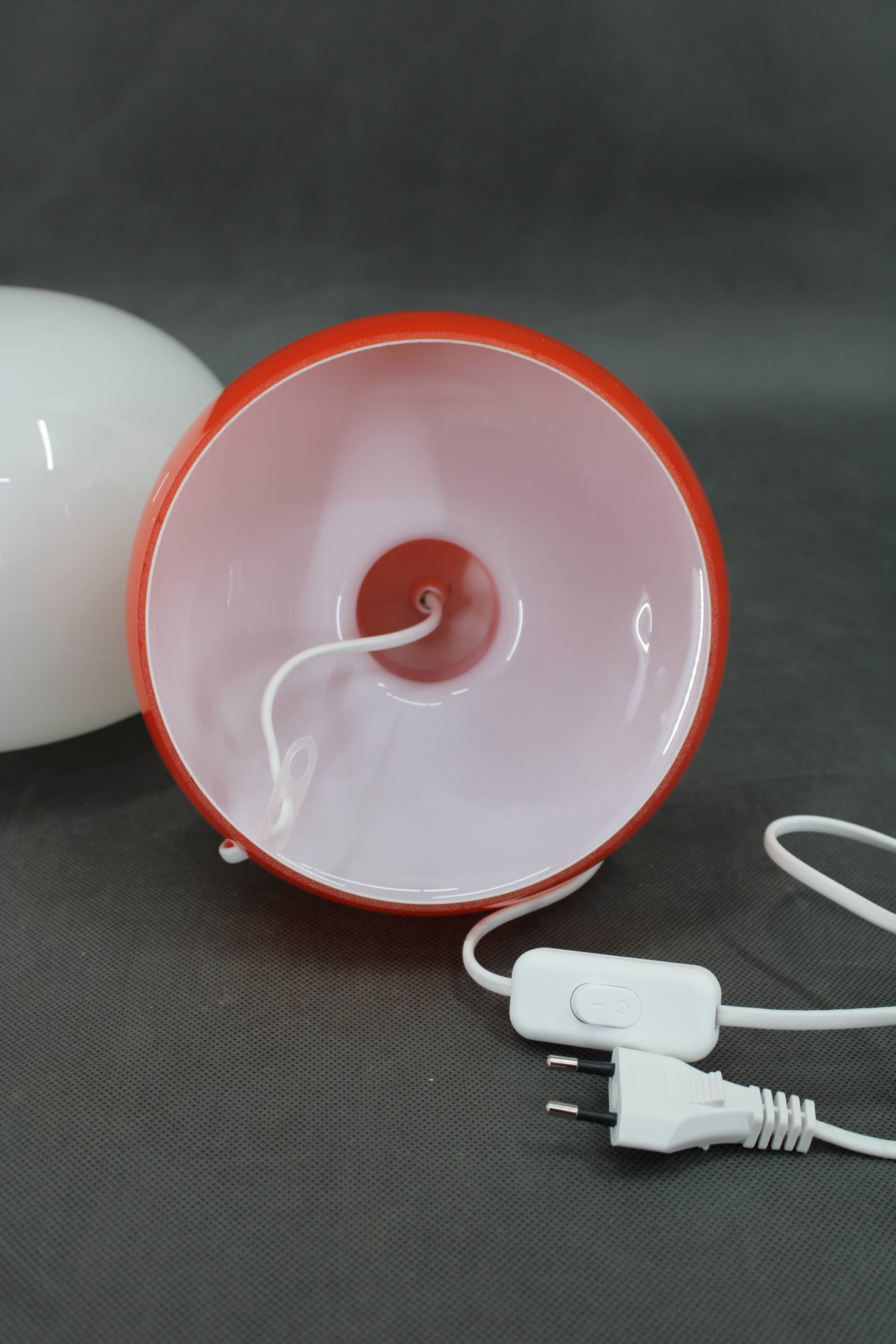 1970s Stepan Tabery Opaline Glass Table Lamp, Czechoslovakia