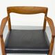 Teak and Leather Armchair by H. W. Klein for Bramin, 1960s