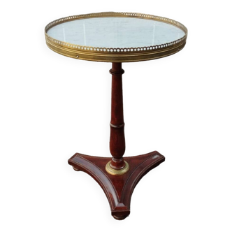 Table de Chevet ancien plateau marbre style louis xvi