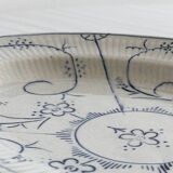 Vintage blue and white ceramic oval dish