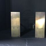 Pair of brass chenet