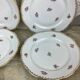 6 flat plates porcelain Limoges France