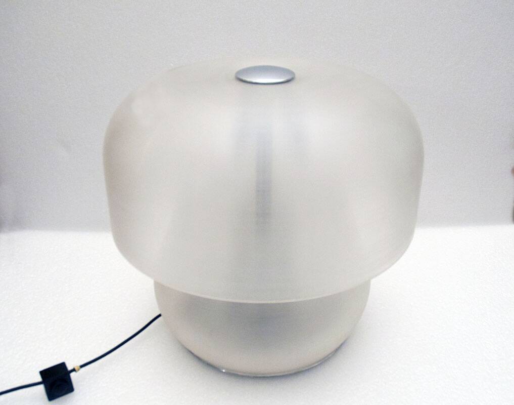 Large methacrylate table lamp, Italy, 1970s