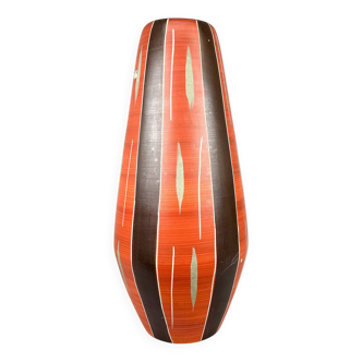 Grand vase de sol en céramique allemande de Bay Keramik, étiqueté années 1970