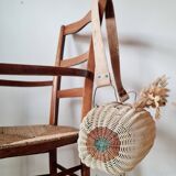 Rattan messenger bag