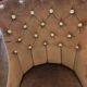 Upholstered toad armchair 1970