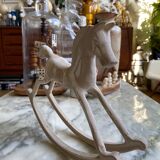 Plaster rocking horse