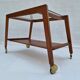 Table basse scandinave sur roulettes, 1960