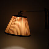 Brass harmonica scissor wall lamp 1960s holland