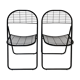 Set of 2 post modern wire chairs by Niels Gammelgaard for Ikea , 1980's