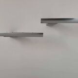Paire d'appliques en fonte d'aluminium par Verre Lumière Studio 2065, France 1970