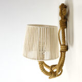 Wall lamp with two braided rope lights, 1950-1960.