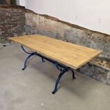 Table en fer forgé et bois massif