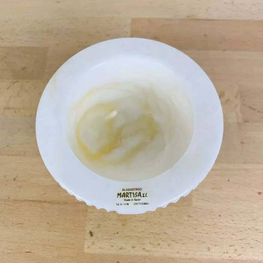 Anthropomorphic ashtray in alabaster, vintage