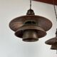 Pair of 1930s Poul Henningsen pendants in patinated Copper model 2/2