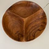 Plat en bois d’olivier vintage