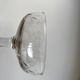 Set of 6 depicted Art Deco engraved crystal champagne glasses mismatched 50s