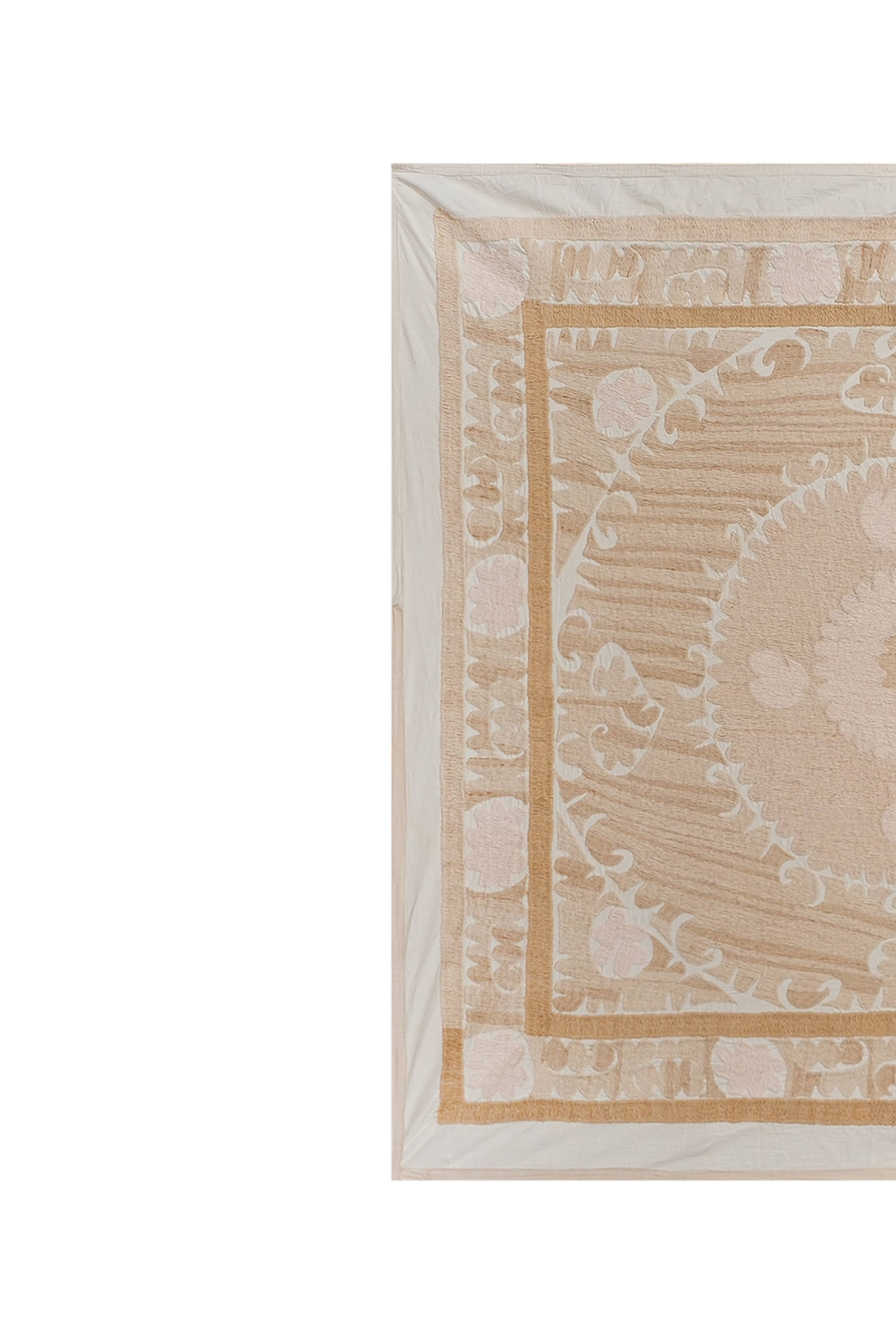 Hand knotted rug, vintage turkish rug 140x144 cm