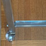Rolling service 70s chrome metal and glass