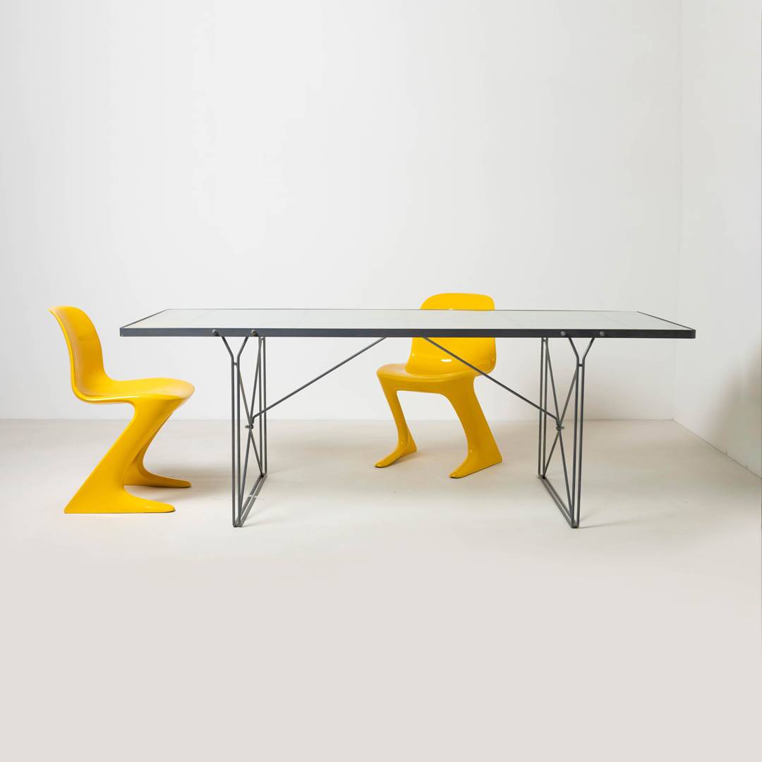 Set of 4 iconic Z-stuhl chairs designed by Ernst Moeckl, Germany 1968