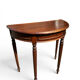 Small demi-lune console – solid mahogany – Louis XVI style