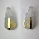 Pair of "leaf" wall lamps by Carl Fagerlund, Murano glass, Germany, 1970