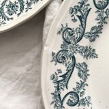 12 flat ironware plates “Louis XVI” Saint Amand and Hamage