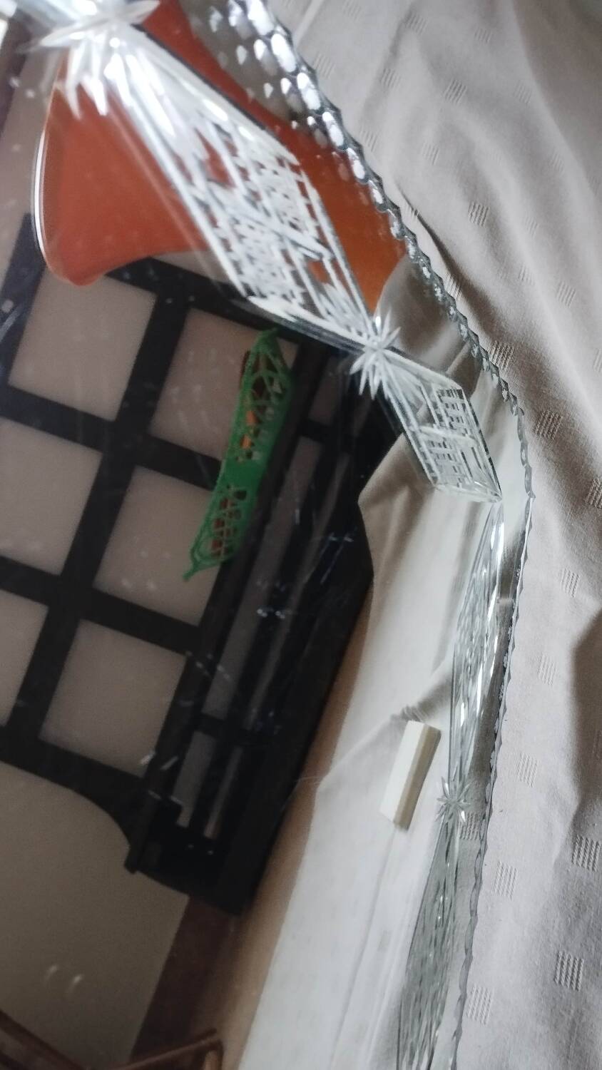 Vintage beveled mirror