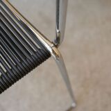 Black vintage scoubidou chair