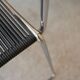 Chaise « scoubidou » vintage noire