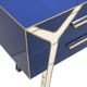 Contemporary Wood and Glass Italian Pair of Bedside Tables