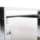 Vintage hifi or TV unit in chrome steel and smoked glass