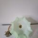 Pastel green draped opaline pendant lamp