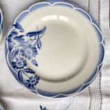 6 dessert plates Sarreguemines Digoin Model André