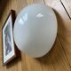 Opaline wall sconce, antique ceiling light, semi-spherical, half-moon shape, 25 cm