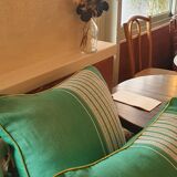 Coussin vert Boni 30x50