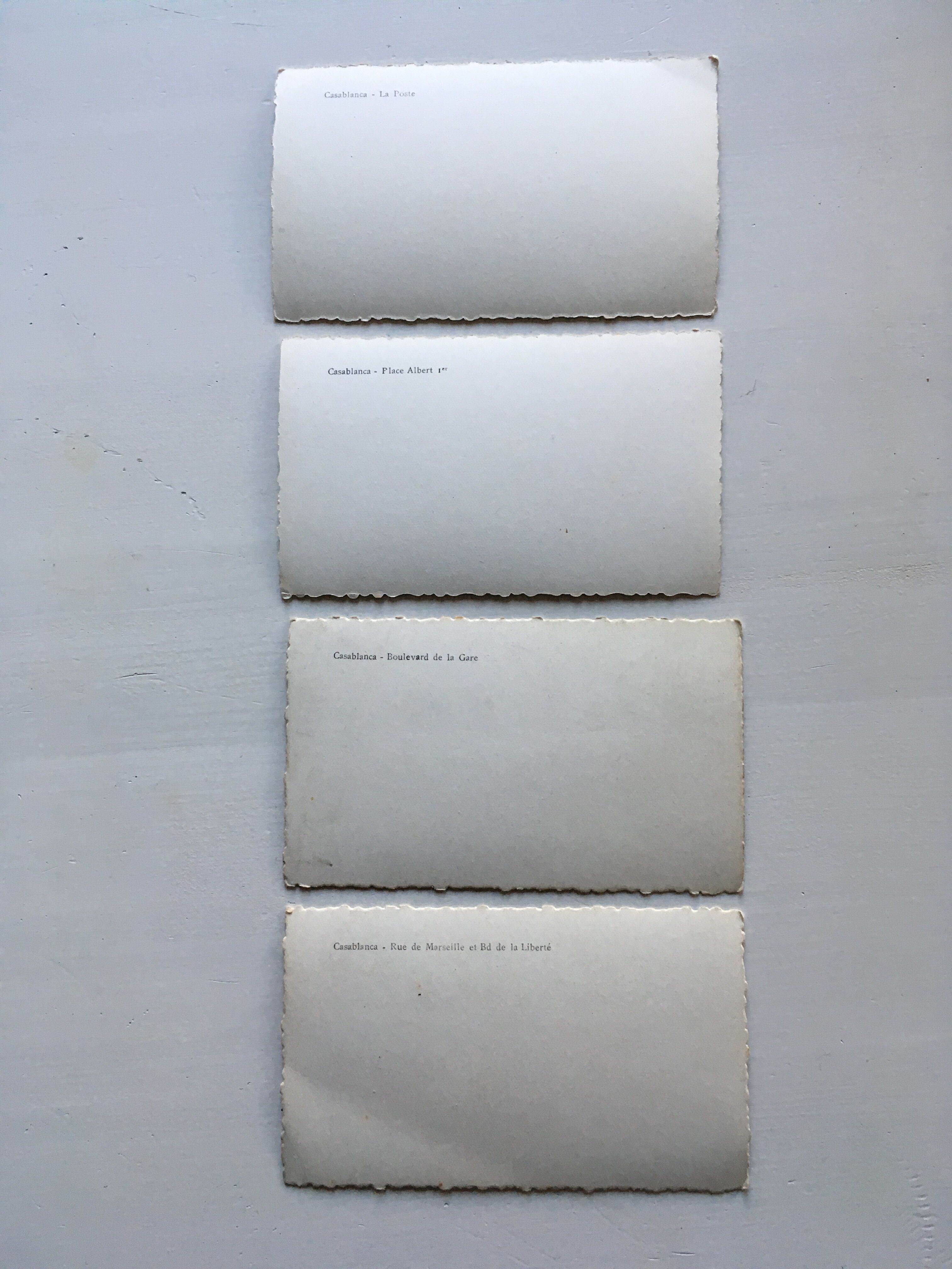 Set of 4 silver photos Casablanca 30s