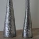 Brutalist hammered candlesticks