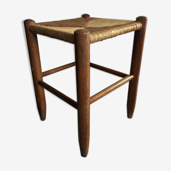 Tabouret paille 1960